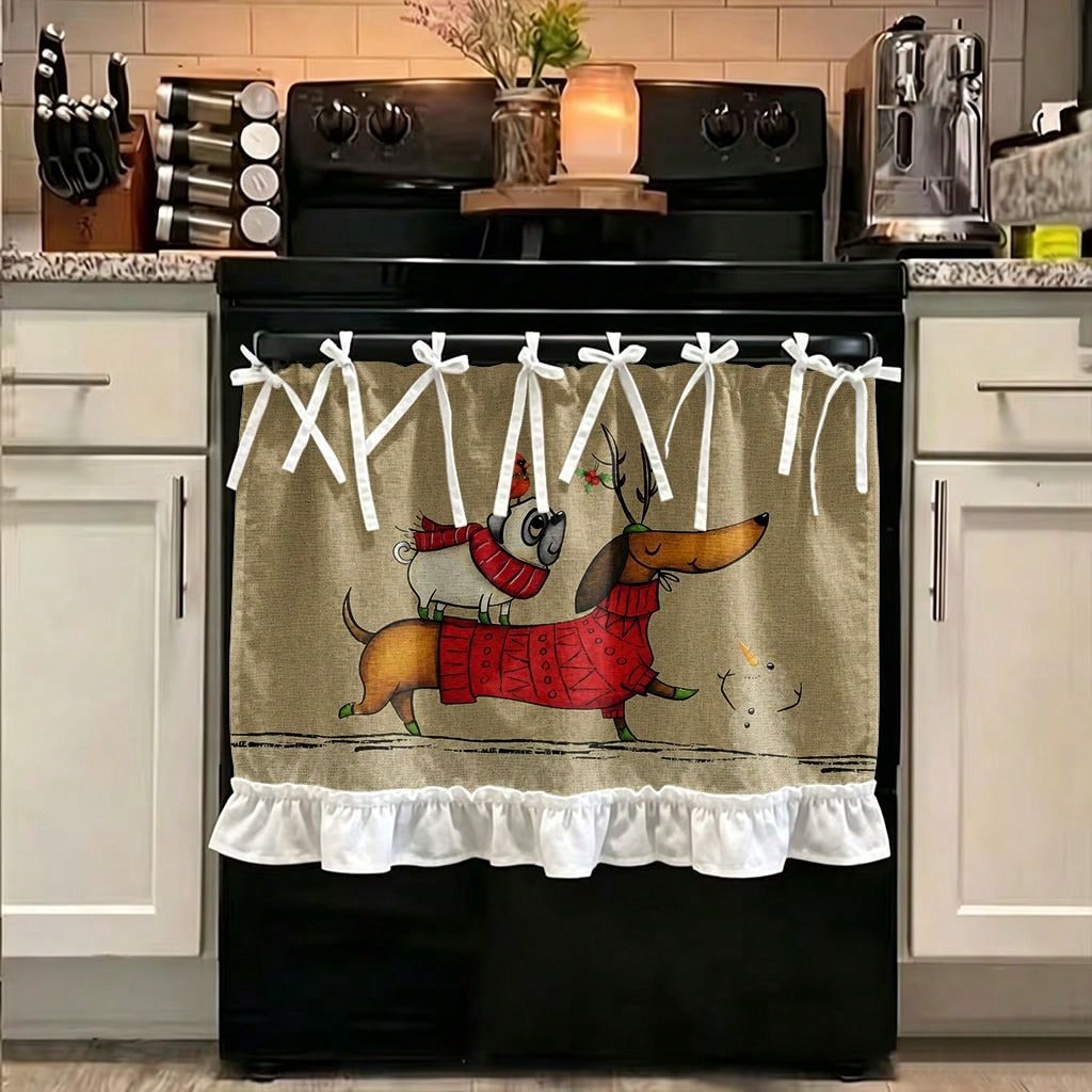 Kitchen Appliances Cabinet - 1-częściowy pokrowiec na kuchenkę, dekoracyjna zasłona