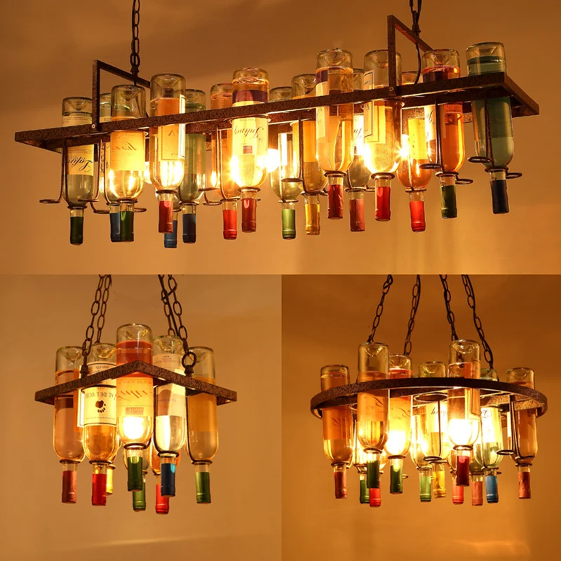 Kitchen Appliances With Red Knobs - Vintage butelka wina żelazne diody Led